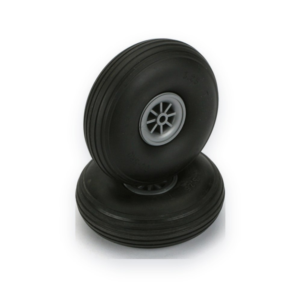 DU-BRO Treaded Wheels, 3-1/4 inch, Set of 2