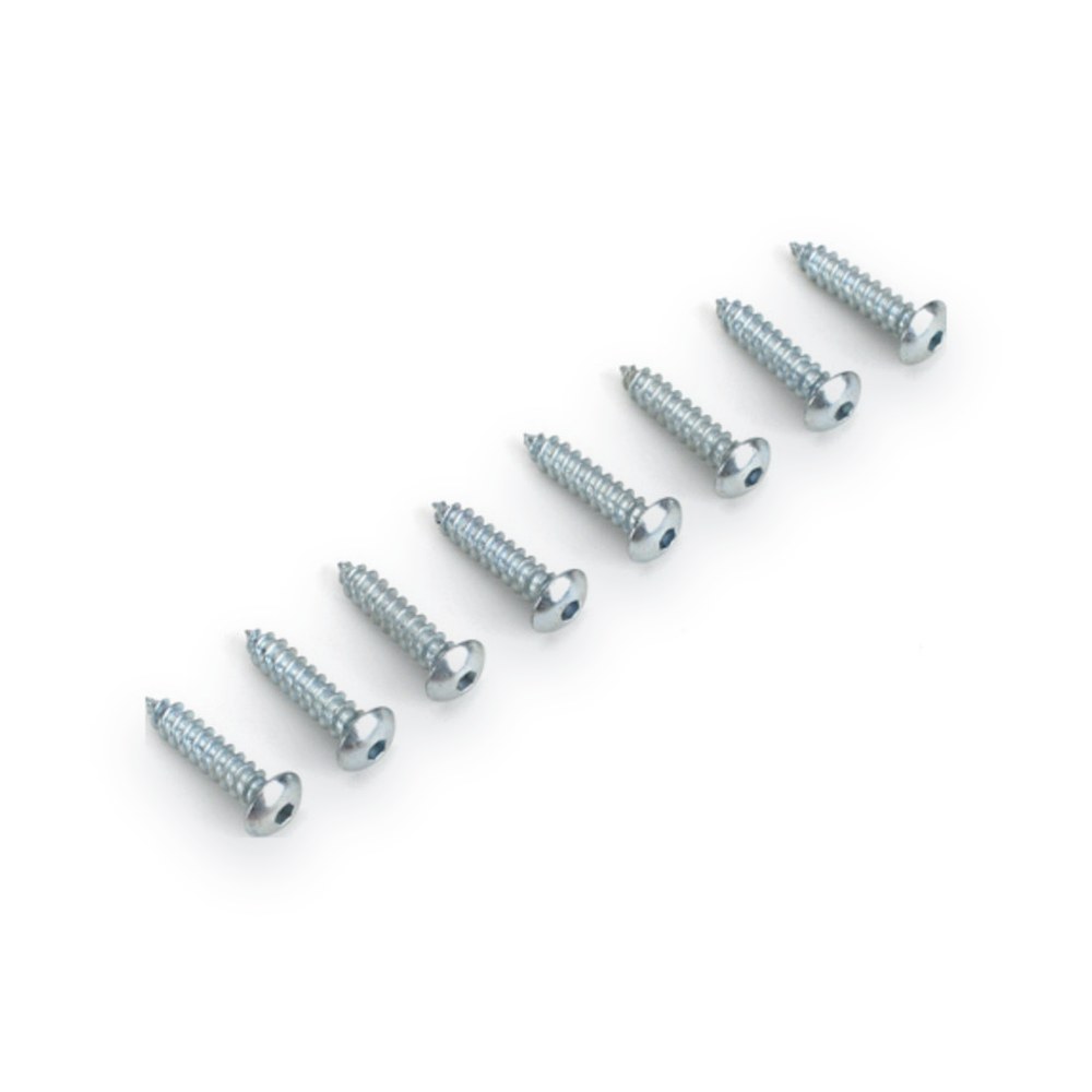 DU-BRO Button Head Sheet Metal Screws, 4x1/2, Qty 8