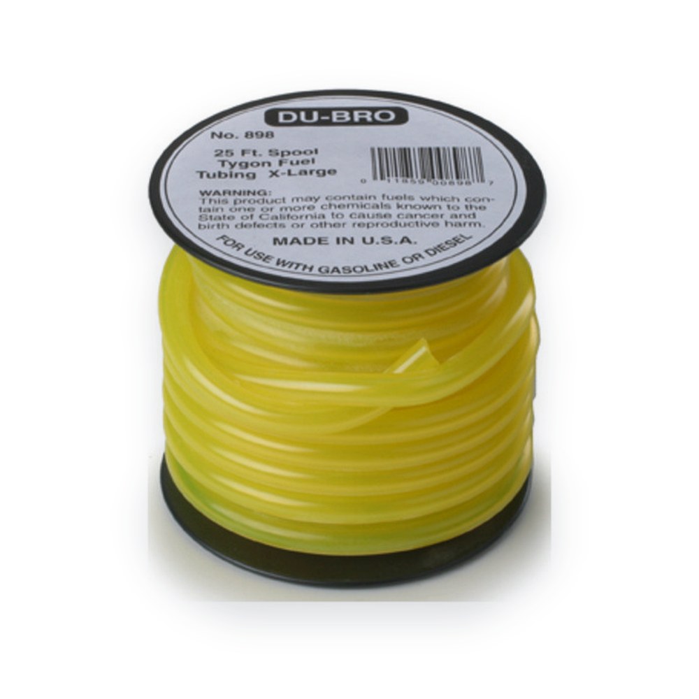 DU-BRO Tygon Fuel Tubing, Extra Large, 5/32 ID, 25' Length