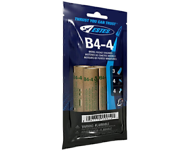 B4-4 Model Rocket Engines 3pk