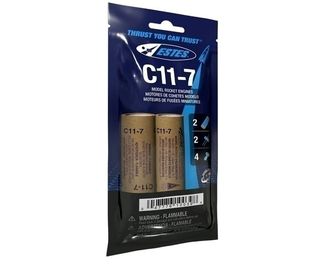 C11-7 Model Rocket Engines 2pk