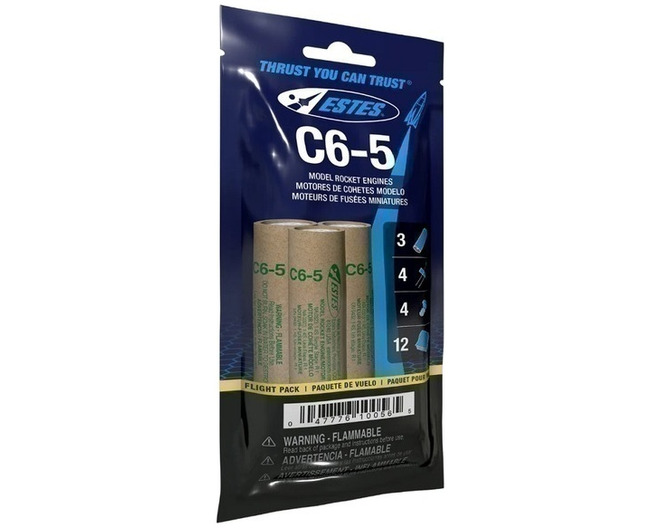 C6-5 Model Rocket Engine Fp Flight Pack