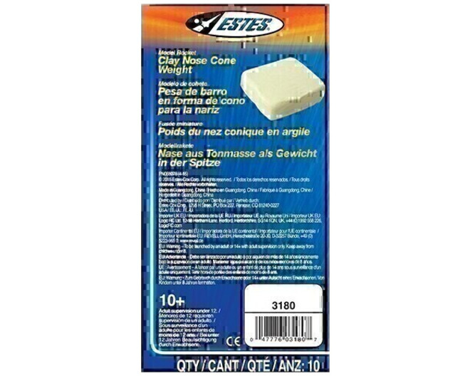 Clay Nose Weight 10