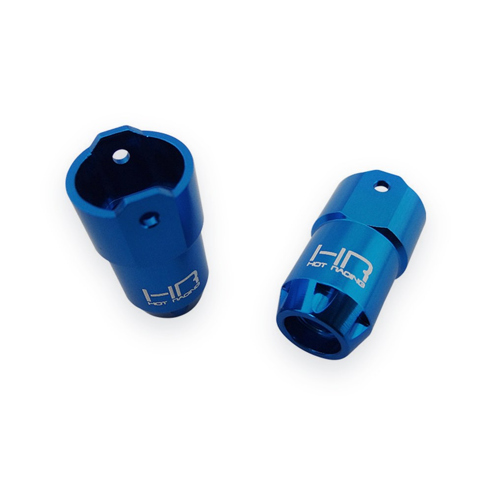 Hot Racing ECX Temper Blue Aluminum Rear Axle Lock-Out (2)