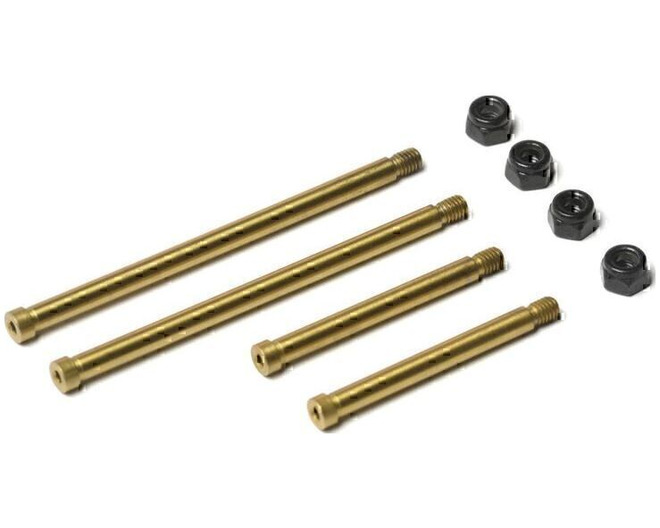 RC10t Bolted Hinge Pins 4 Rear Arms Steel with Nitride Coatin