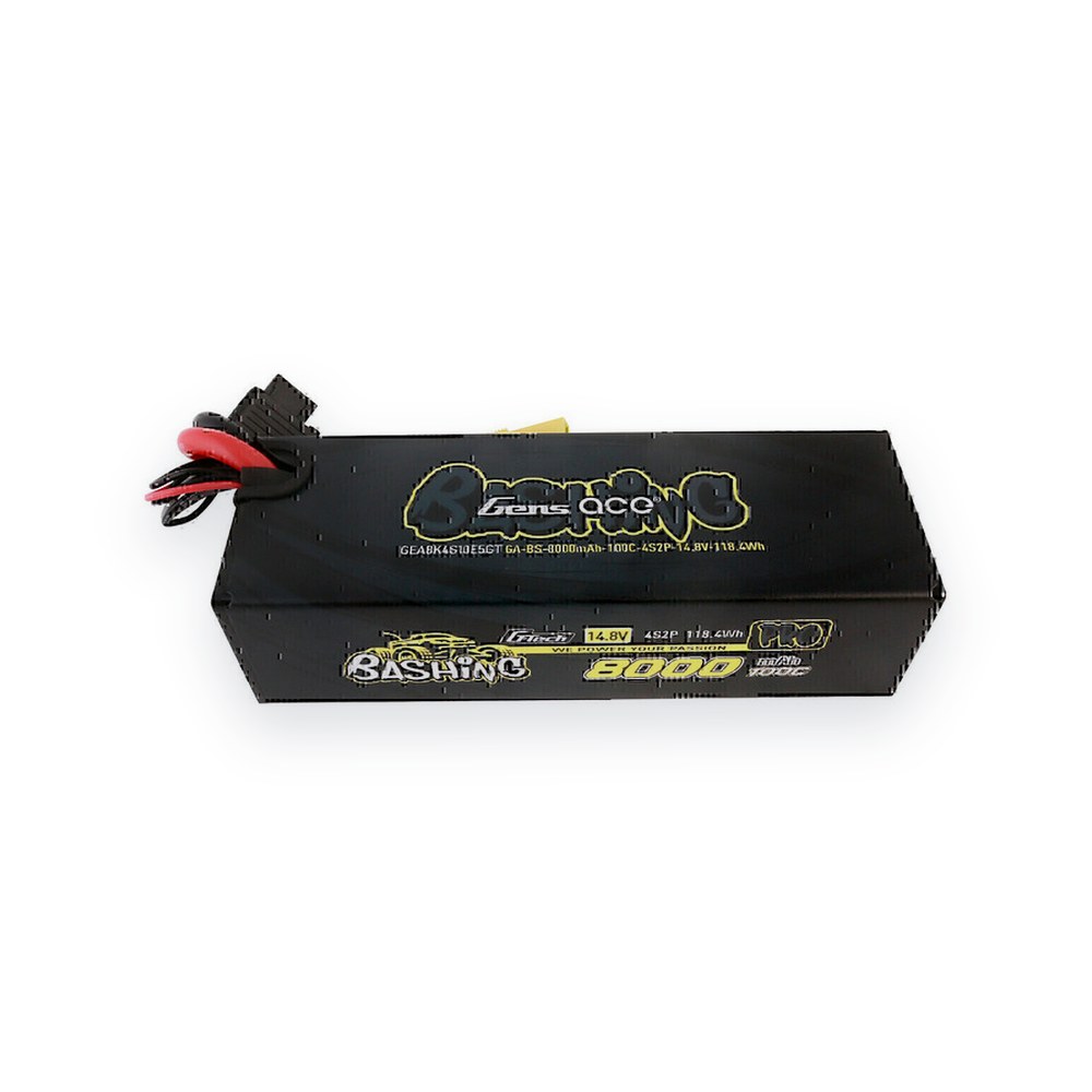 Gens Ace LiPo Battery, 14.8V 8000mAh 4S 100C, G-Tech Smart with EC5 Connector