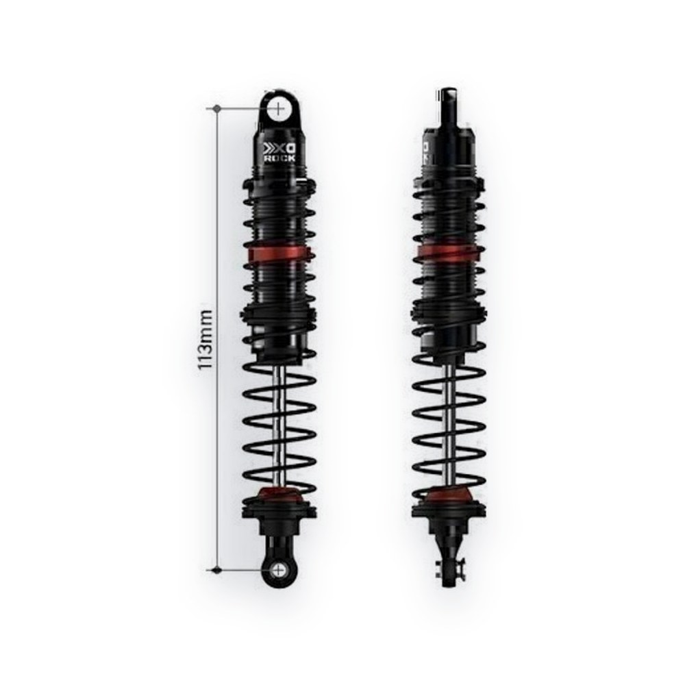G-Made Xd Dual Rate Rock Shocks, 113mm, 2 Pieces, Unassembled