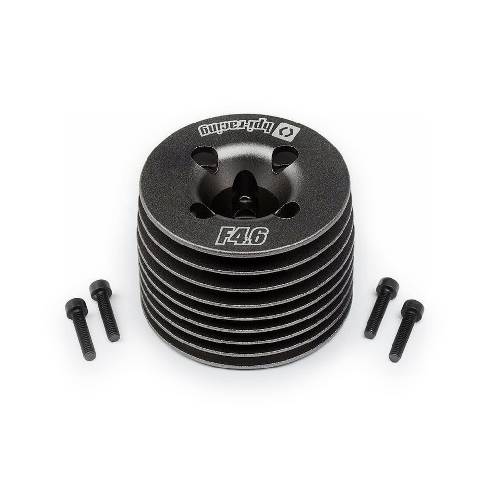 HPI F4.6 V2 Engine Gunmetal Aluminum Heatsink Head