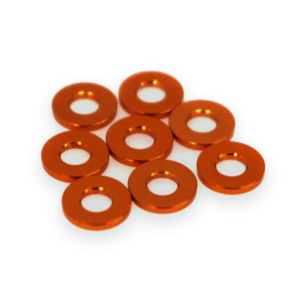 HPI Orange Shim 3x7x1mm, 8 Pieces