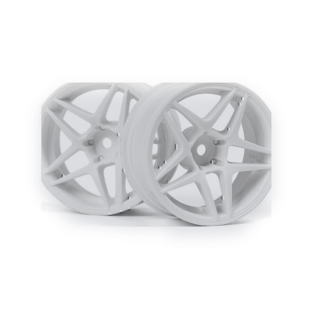 HPI Kansei Astro Wheels for Sport 3 Drift Aurimas Odi Bakchis, White, 6mm Offset, 26mm