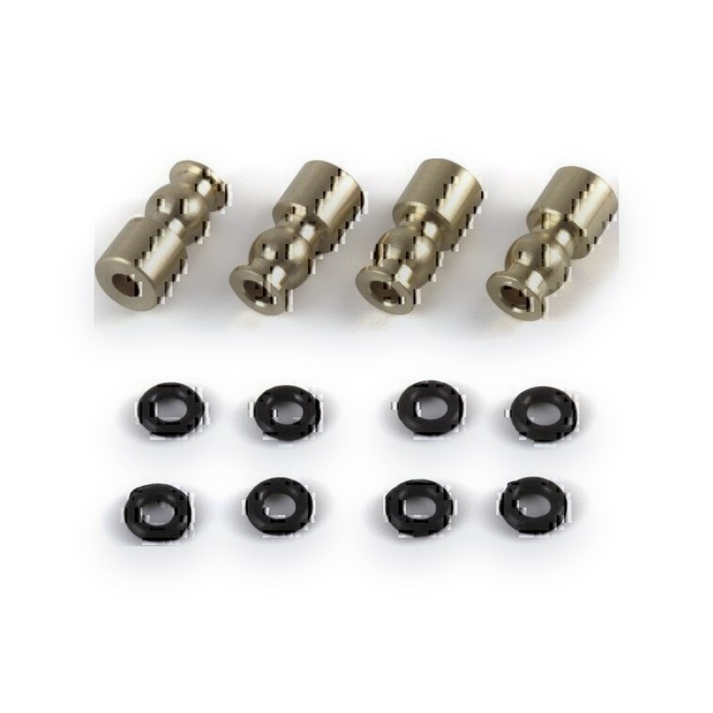 HPI Pivot Ball, 4.5x9.5mm, Brass, 4 Pieces