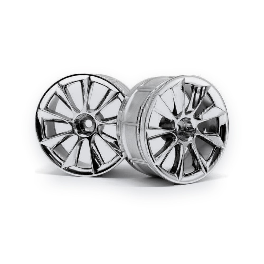 HPI Lp29 Wheels, Atg Rs8, Chrome, 12mm Hex, Pair