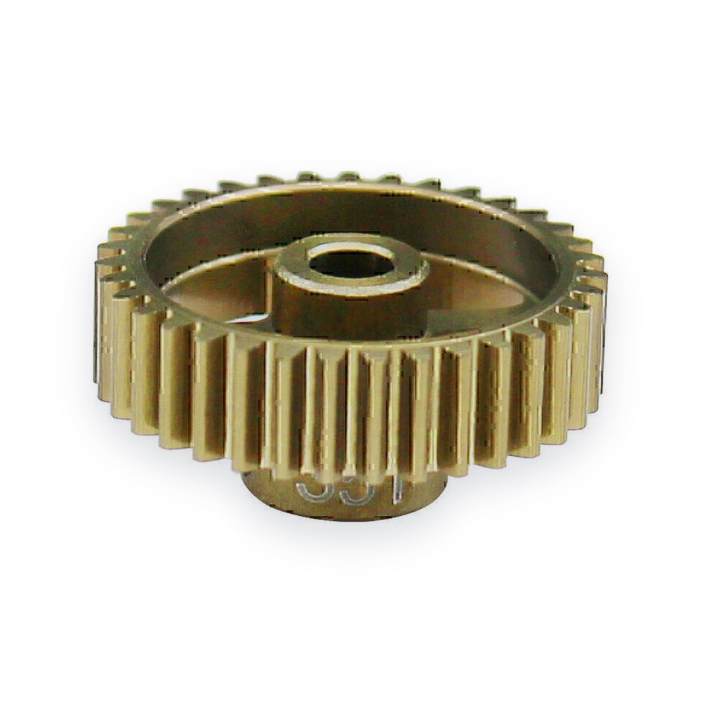 Hot Racing 48p Pinion Gear, 35t, Hard Anodized 7075