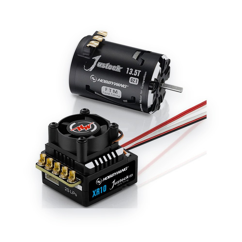 Hobbywing Xerun Xr10 Justock G3s Combo with Js4 G2.1 Motor, 13.5t