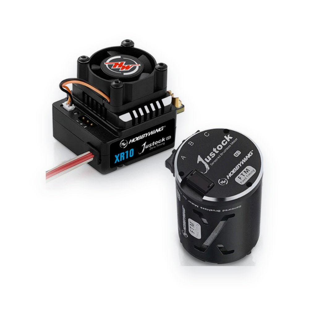 Hobbywing Xerun Xr10 Justock G3s Combo with Js6 G2.1 Motor, 21.5t