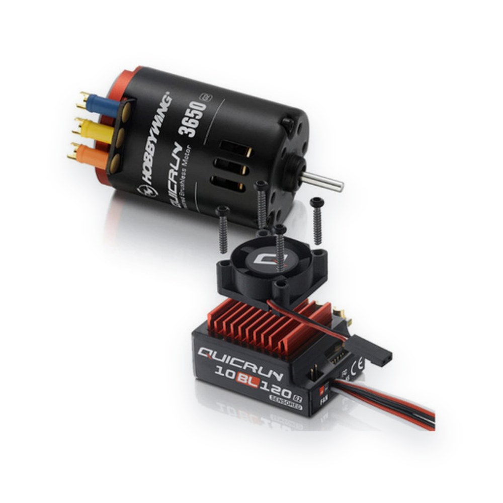 Hobbywing Quicrun 10bl120 Sensored G2 Esc and 3650 Sl G2 Motor Combo, 10.5t