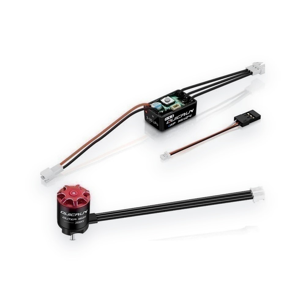 Hobbywing Quicrun Wp Mini24 Esc and 1621sl Motor Combo, 3500kv