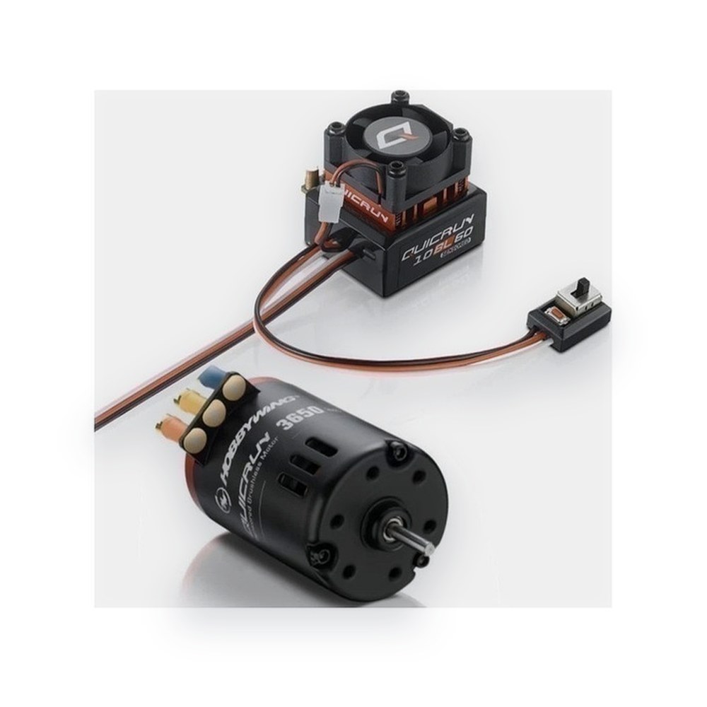 Hobbywing Quicrun 10bl60 Sensored Esc and QRC10sd Motor Combo, 25.5t