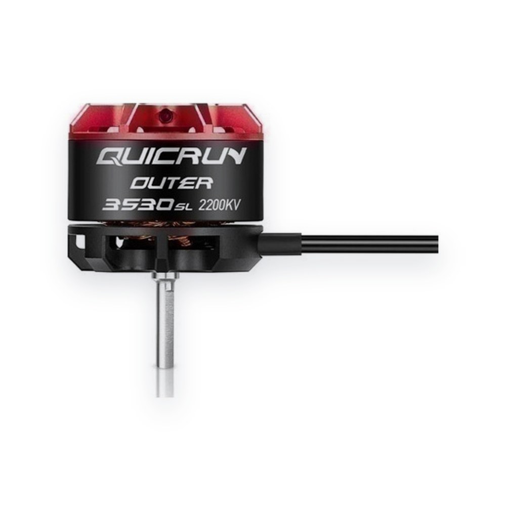 Hobbywing Quicrun Wp 10bl80 Crawler Esc and 3530sl Outer Motor Combo, 2200kv