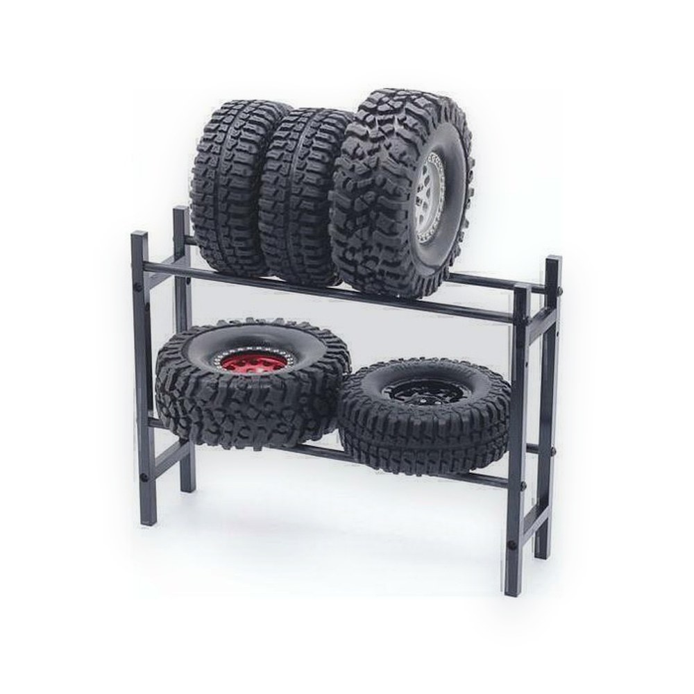 Imex Model Company Inc Metal RC Tire Rack, Black, Tires Not Included
