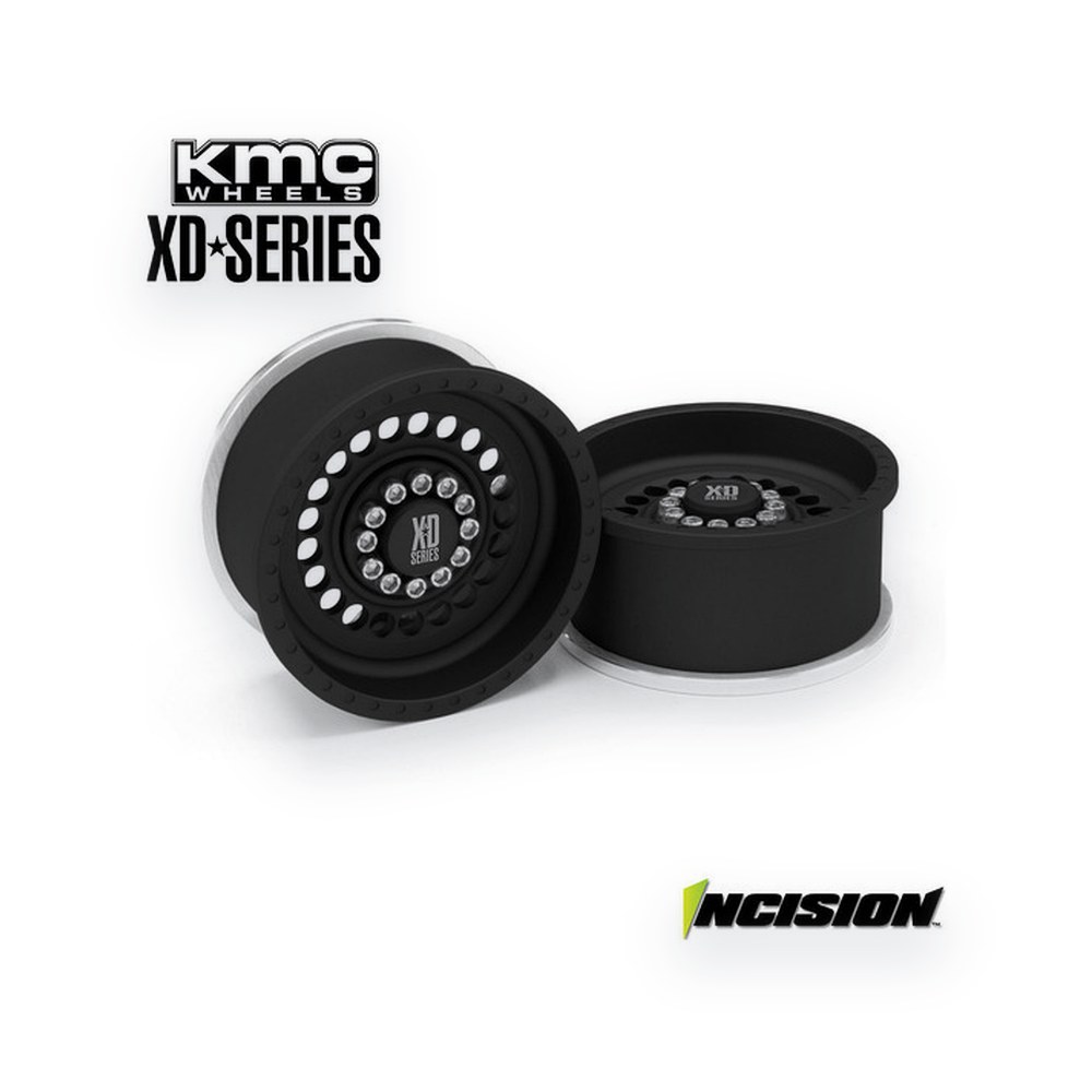 Incision KMC XD136 Panzer 1.9, Black Anodized