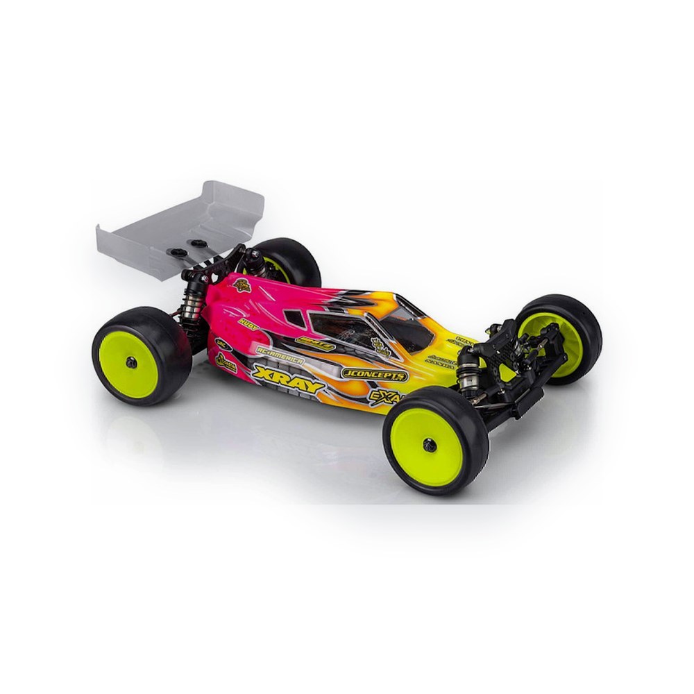 JConcepts Xray XB2 2025 P2 Body, with Carpet / Turf / Dirt Wing, Clear