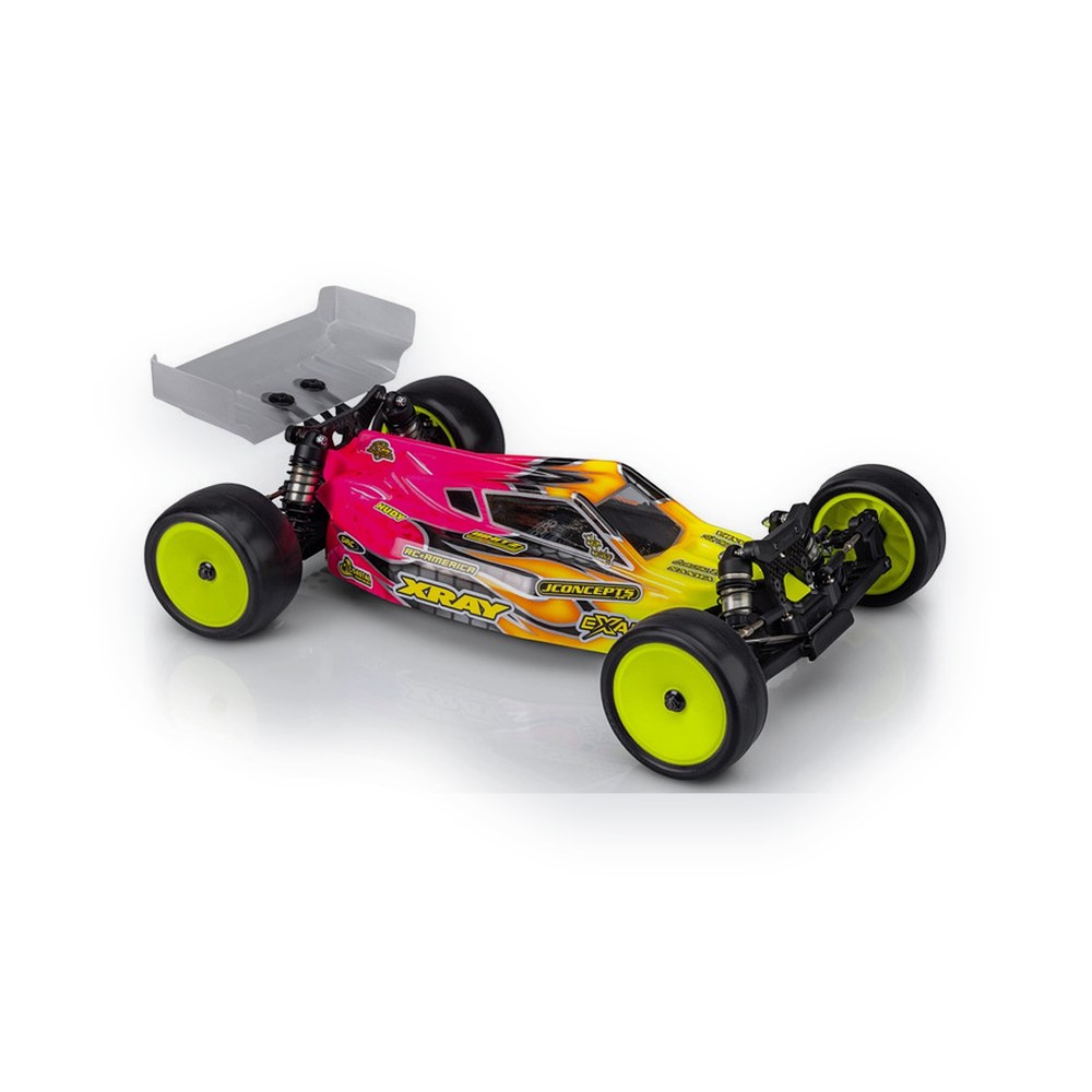 JConcepts Xray XB2 2025 P2 Body, with Carpet-Turf-Dirt Wing, Light-Weight, Clear