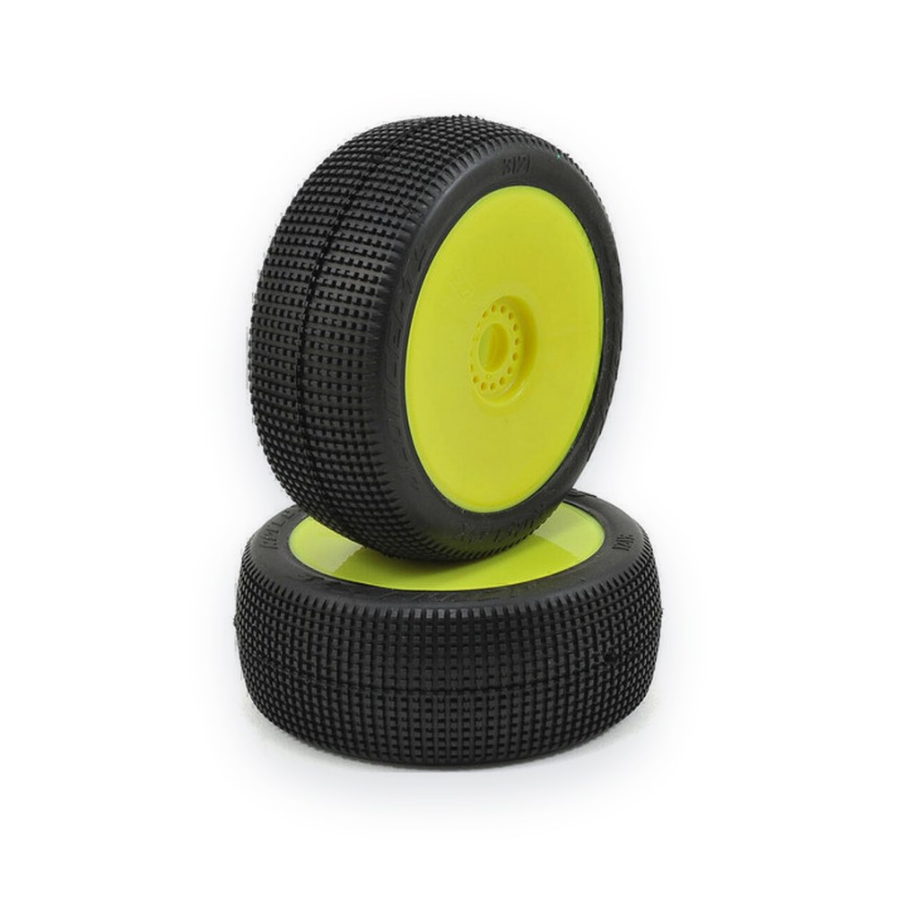 JConcepts Reflex Green Compound, Pre-Mounted on 3357y Wheels, Fits 1/8th