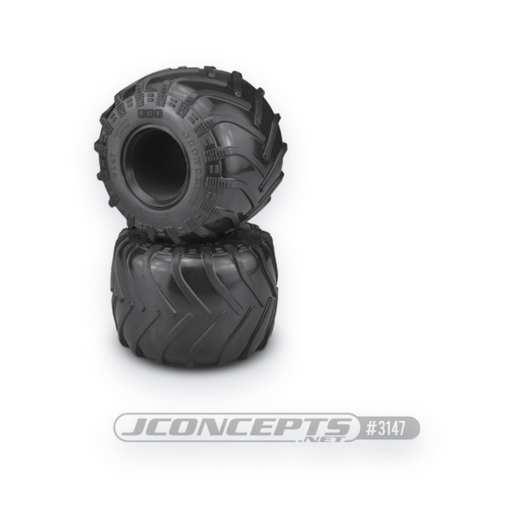 JConcepts JCT Monster Truck Tires, Blue (Soft) Compound, 2.6 x 3.6