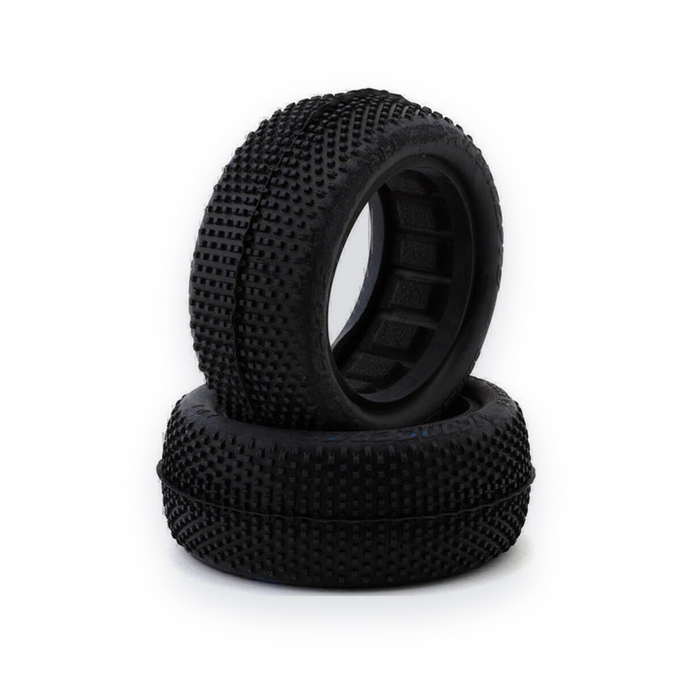 JConcepts Double Dees V2 4WD Front Buggy Tires, 2.2, Blue (2)