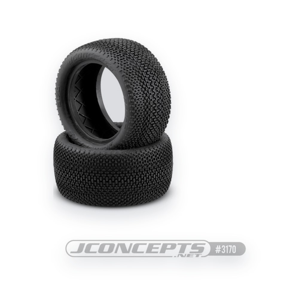 JConcepts 2.2 Buggy Rear Wheel Tire, ReHab Green Compound