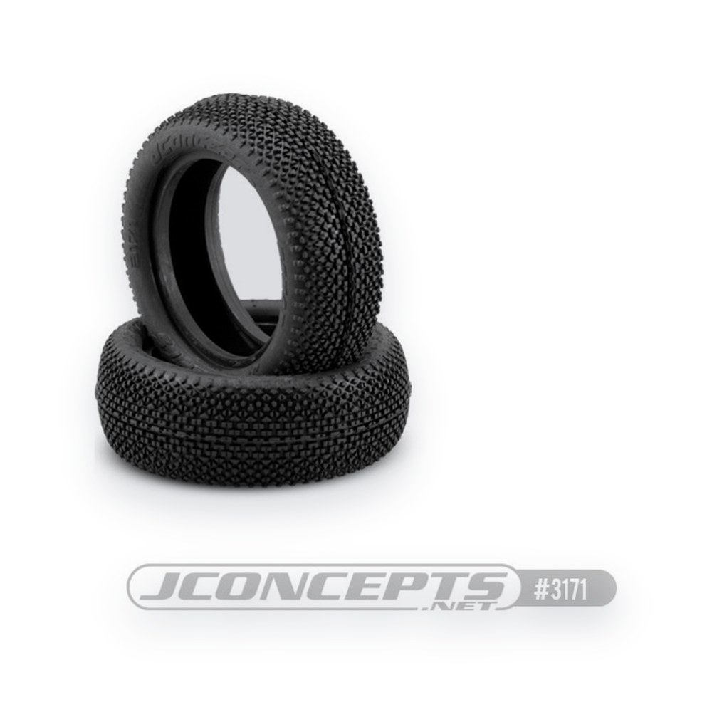 JConcepts 2.2 Buggy Front Wheel Tire, ReHab Green Compound