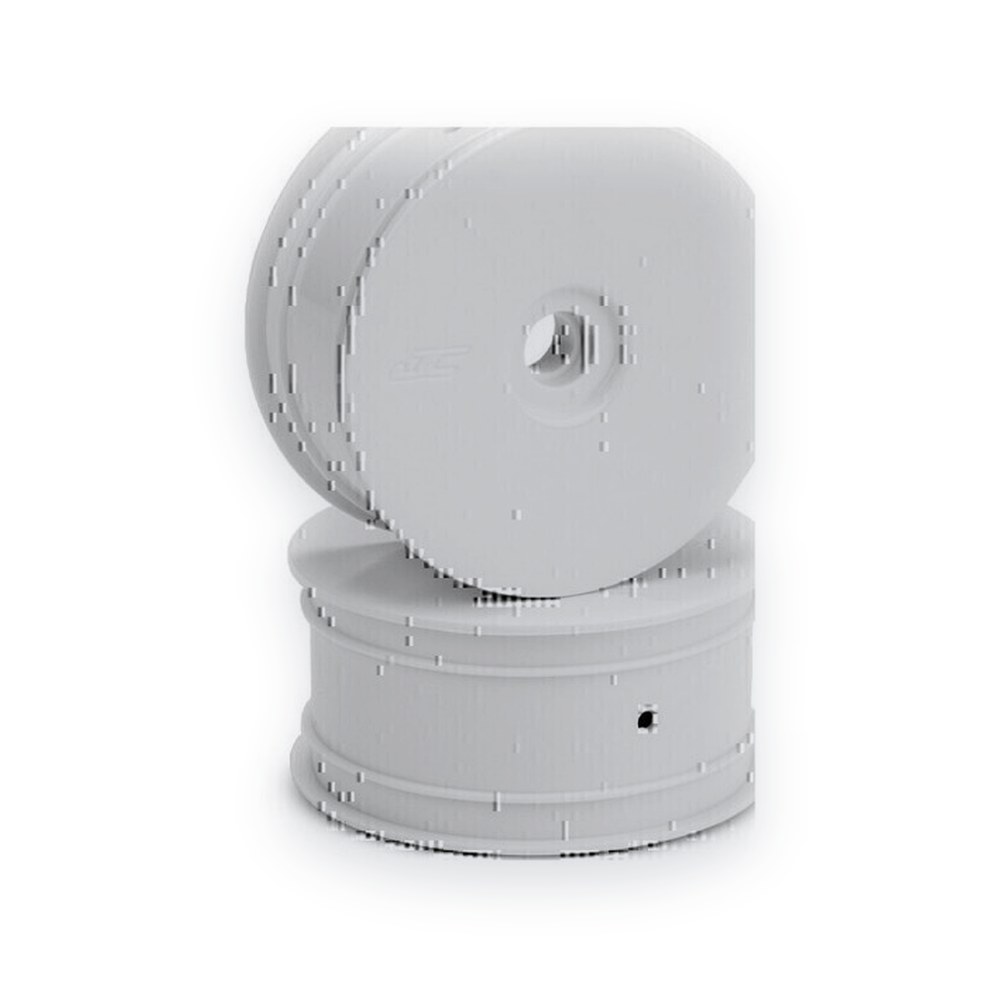 JConcepts Mono Narrow Front Wheel for RC10T, White, 2pc