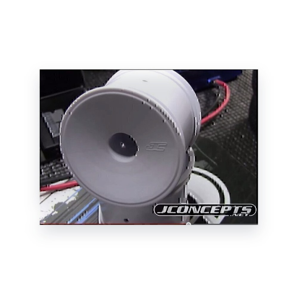 JConcepts Mono 12mm Hex F&R Wheel for T6.4, XT2, Storm ST, White, 4pc