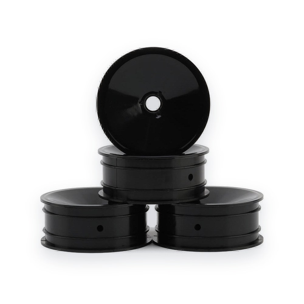 JConcepts Mono 2.2 Bearing Front Wheels for RC10, Black (4)