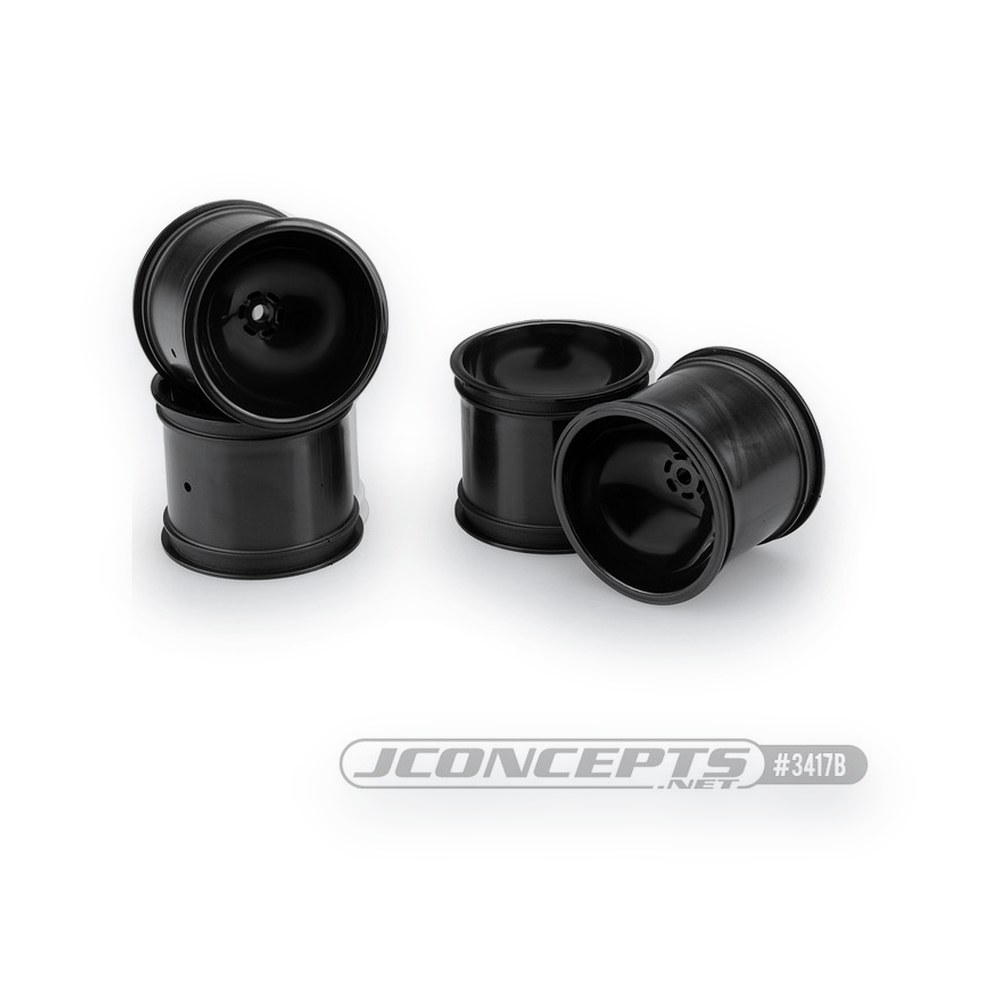 JConcepts Super Dish 2.2 Front Wheel for TRA Rustler / Stampede, Black