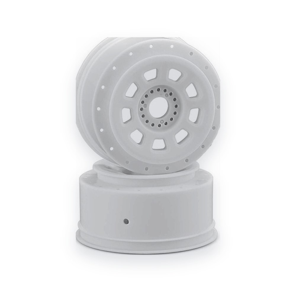 JConcepts 9-Shot 1/8th Buggy to Dirt Oval SCT Tire Wheel, 17mm Hex, White