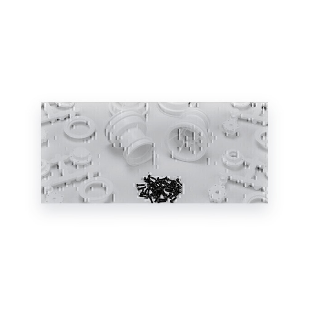 JConcepts Mini-Tribute Wheel, Mock Bead Lock, with Hex Adaptor Covers, 4 Pieces, White