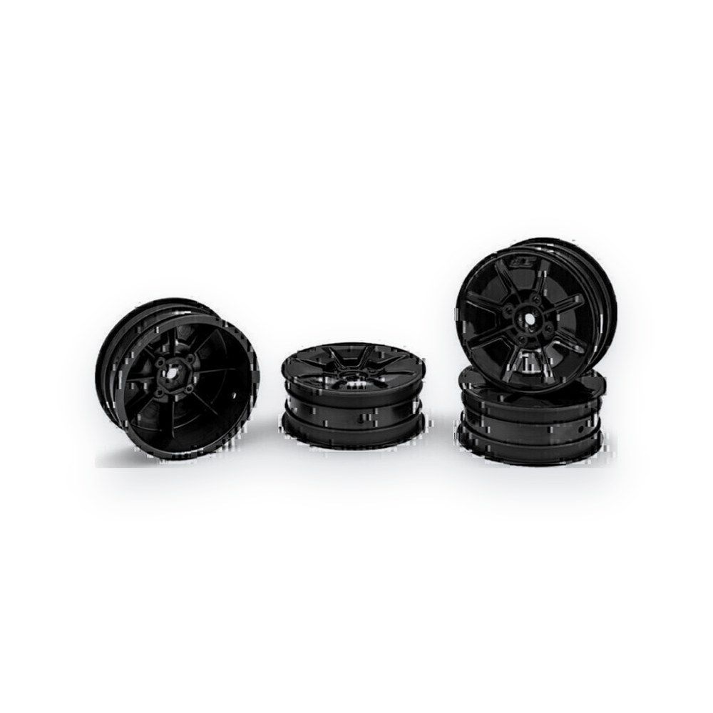 JConcepts Pioneer 2.2 2WD Buggy Front Wheel for RC10b7/RC10b7d, Stealth Black
