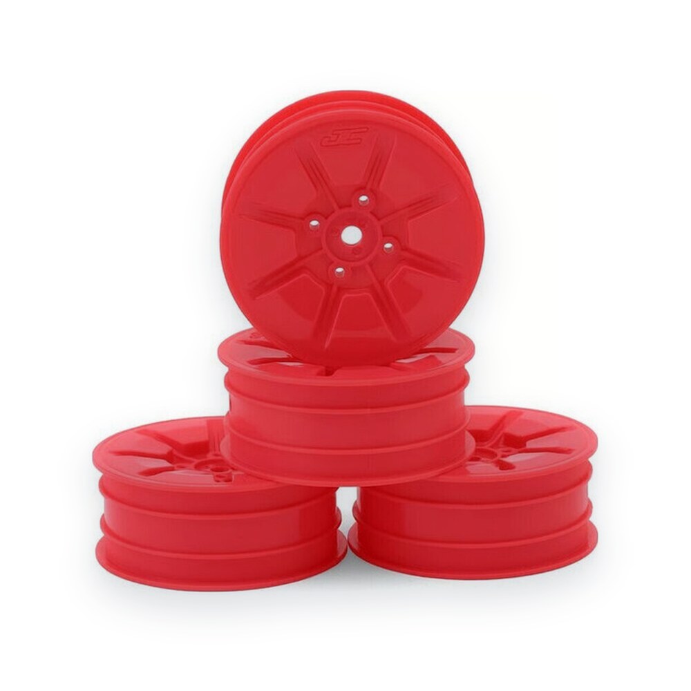 JConcepts Pioneer 2.2 2WD Buggy Front Wheel for RC10b7/RC10b7d, Retro Pink
