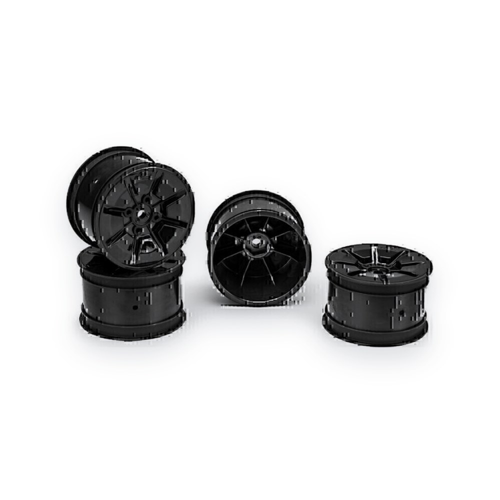 JConcepts Pioneer 2.2 2WD/4WD Buggy Rear Wheel for RC10b7/RC10b7d, Stealth Black
