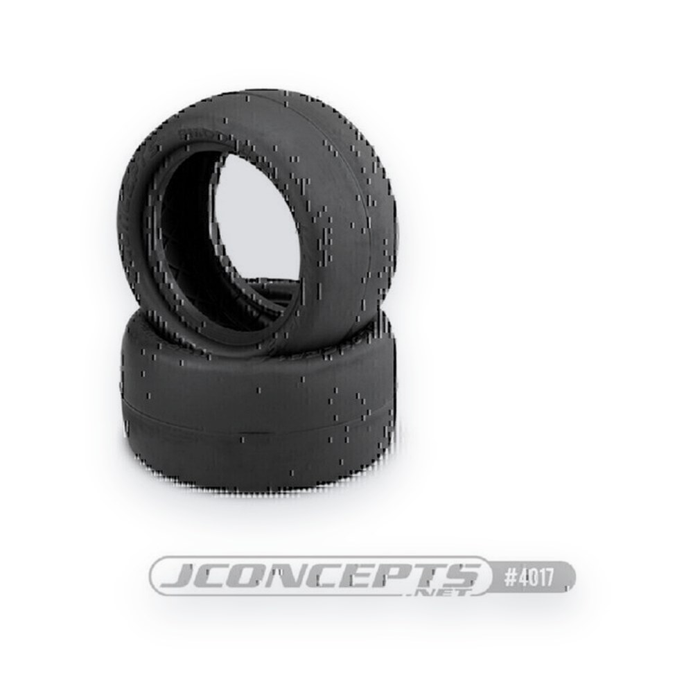 JConcepts 2.2 Buggy Rear Wheel Smoothie 2 Tires, Silver Compound