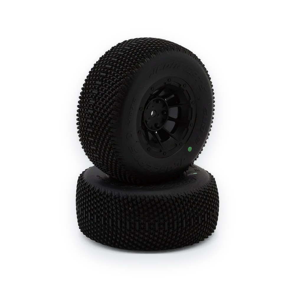 JConcepts Off-Road Pre-Mounted Tire, Subcultures 2, Green Compound, on #3351B Hazard Wheel