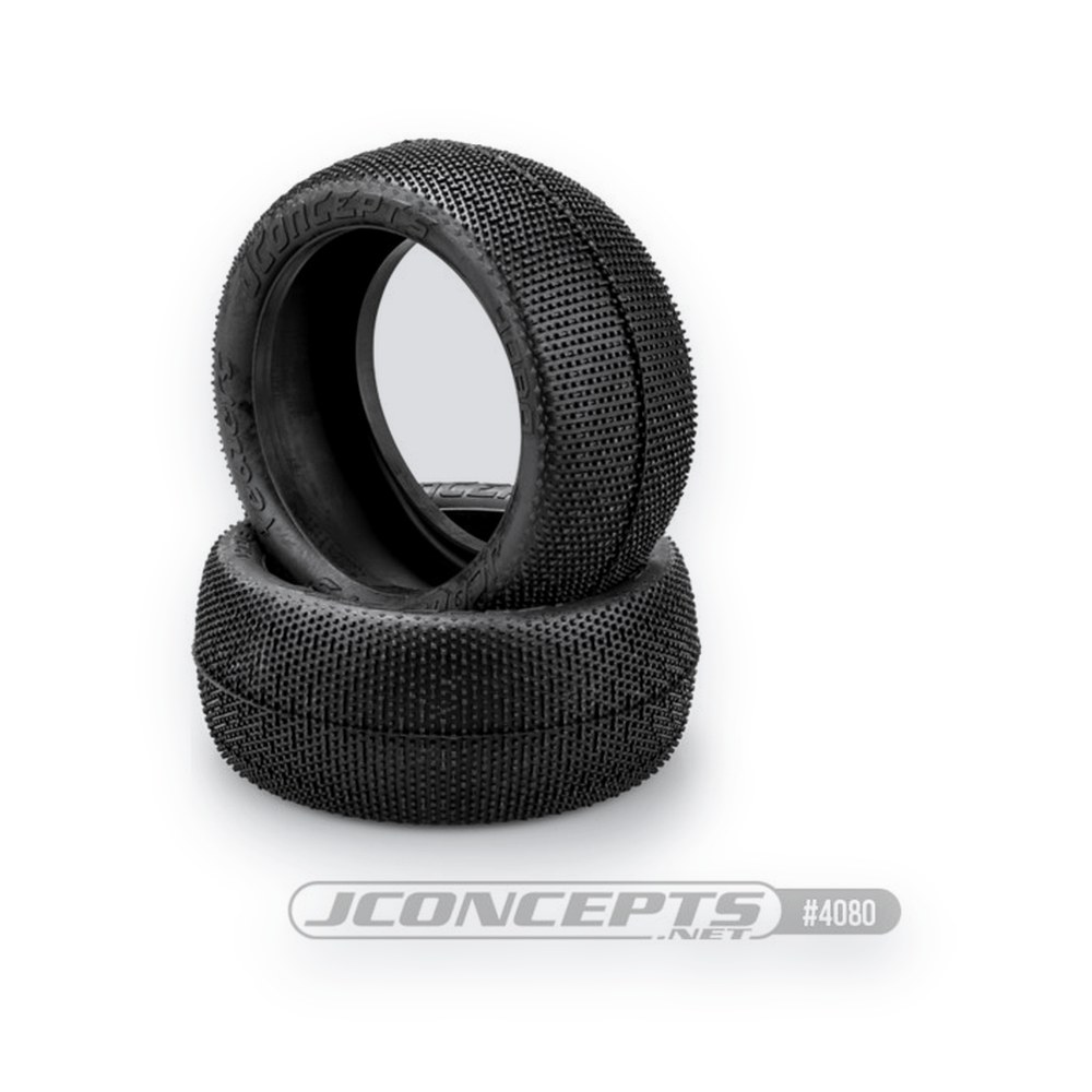 JConcepts 1/8th Truck Tire, Teazers, Green Compound, Fits 1/8th Truck Wheel