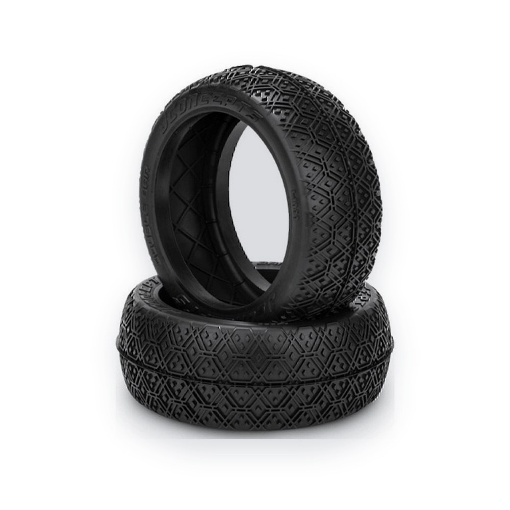 JConcepts 1/8th Buggy Tire, Double Bar, Green Compound, Fits 83mm 1/8th Buggy Wheel