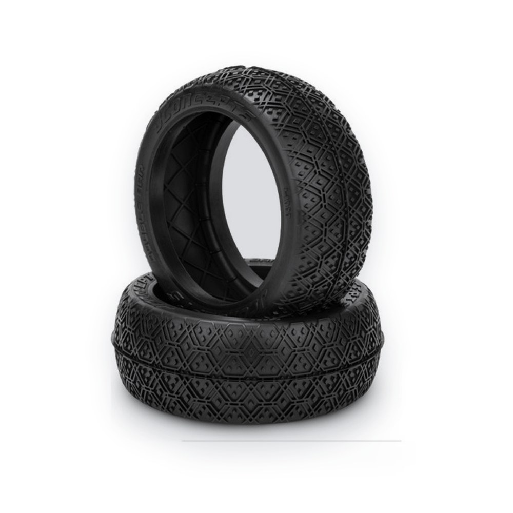 JConcepts 1/8th Buggy Tire, Double Bar, Silver Compound, Fits 83mm 1/8th Buggy Wheel