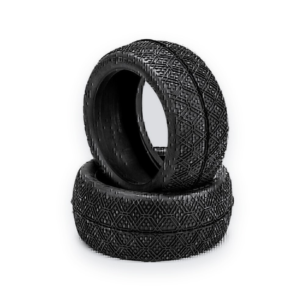 JConcepts 1/8th Truck Tire, Double Bar, Silver Compound, Fits 4.0 1/8th Truck Wheel