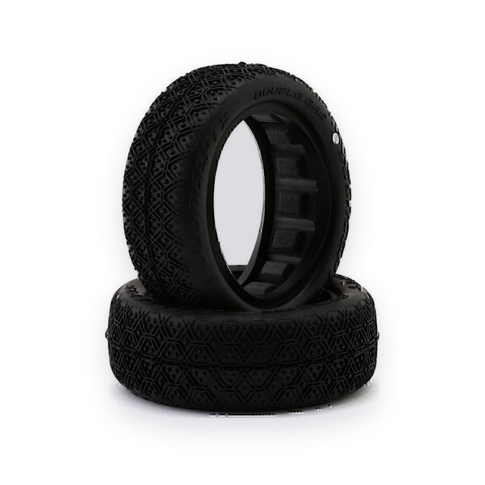 JConcepts 2.2 2WD Front Buggy Off-Road Tire, Double Bar, (2), (Silver)