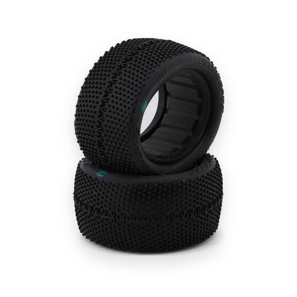 JConcepts X-Bite 2.2 Rear Buggy Tires, Green (2)