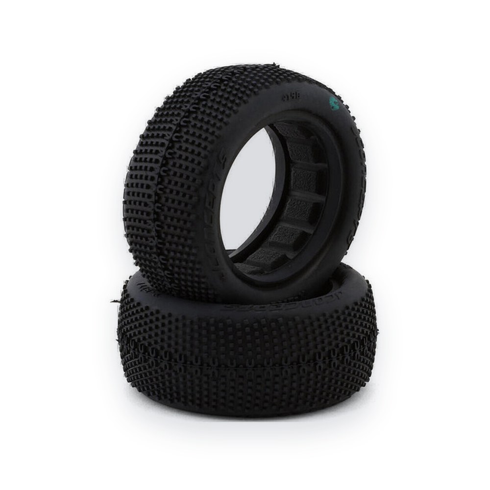 JConcepts X-Bite 2.2 Front 4WD Buggy Tires, Green (2)